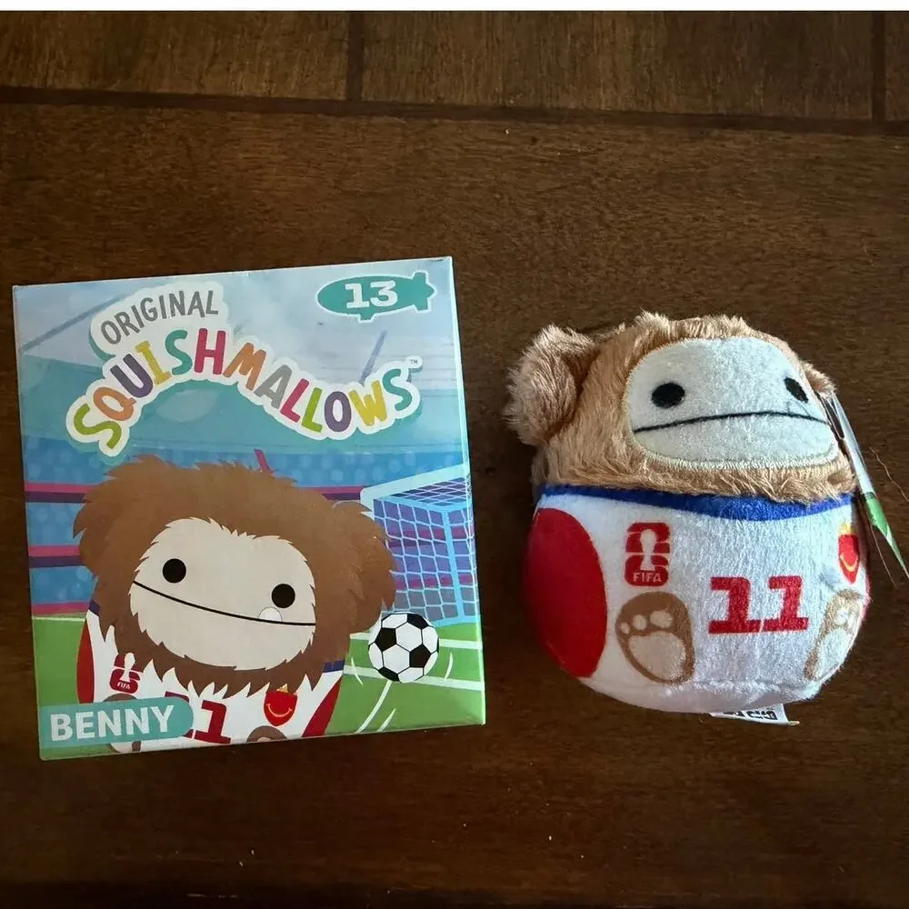 McDonald’s Happy Meal Squishmallows Benny FIFA Soccer Plush Jersey 11 NWT w/ Box
